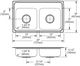 Elkay Lustertone® Classic Lustrous Satin 29" x 18" x 5-1/2" MR2-Hole Equal Double Bowl Drop-In ADA Sink-2