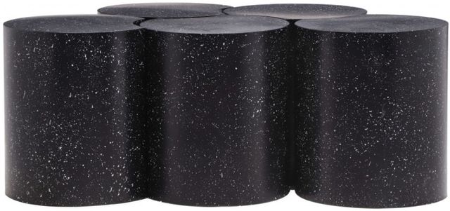 Meridian Furniture Dimple 5-Piece Black Modular Nesting Coffee Table Set-0