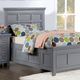 Furniture of America® Castlile 4-Piece Gray Twin Bedroom Set-4