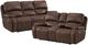 Elements International Atlantis 2-Piece Heritage Brown Power Reclining Living Room Reclining Seating Set-0