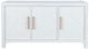 Jofran Inc. Gramercy Blanc 3-Door Accent Cabinet-2