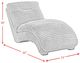 Elements International Dominick II Masis Silver Chaise -2