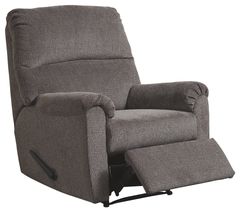 Signature Design by Ashley® Nerviano Gray Zero Wall Manual Recliner