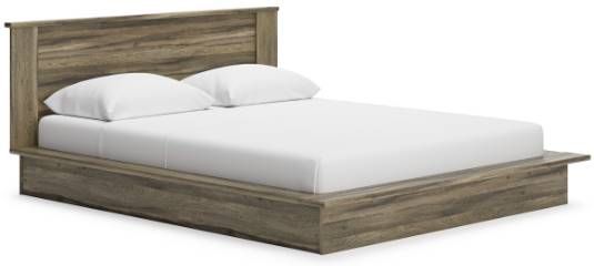 Signature Design by Ashley® Shallifer 4-Piece Brown Queen Panel Bed Set-1
