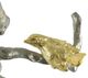 A & B Home 2-Piece Silver Wall Sculptures with Bird Accent Set-3