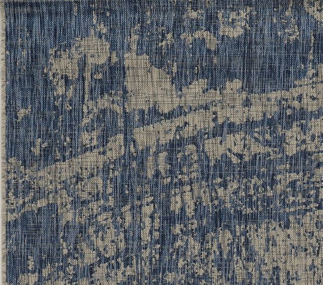 KAS Rugs Provo 5760 Grey/Denim Strokes 5'x8' Area Rug-1
