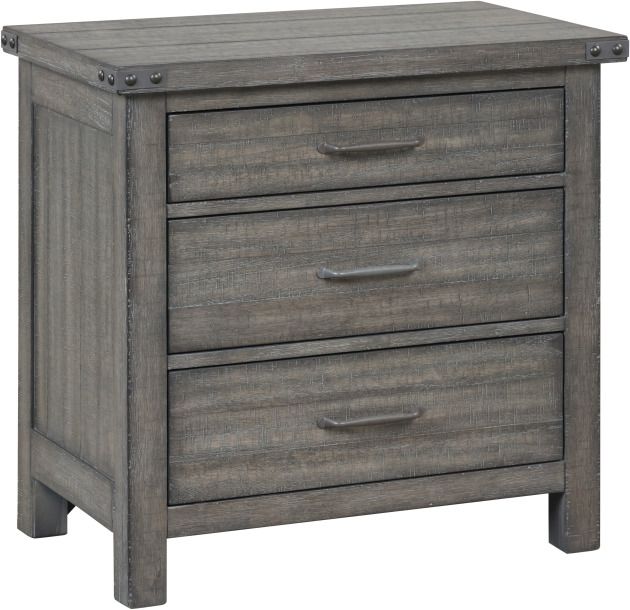 New Classic® Home Furnishings Galleon Gray Nightstand-0