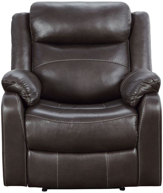 Mazin Furniture Yerba Dark Brown Lay Flat Reclining Chair-2