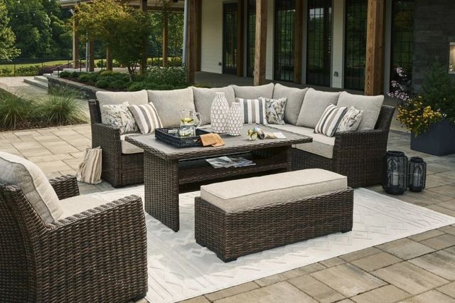 Signature Design by Ashley® Brook Ranch Brown Outdoor Multi-Use Table-3