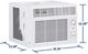 GE® 5,000 BTU's White Window Mount Air Conditioner-2