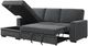 Homelegance® Morelia 2-Piece Dark Gray Left-Arm Facing Pull-out Sleeper Sectional and Chaise-0