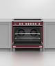 Fisher & Paykel Series 9 36" Red Pro Style Induction Range-5
