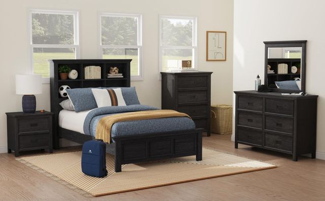 Elements International Hampton Kids Charcoal Youth Dresser-1