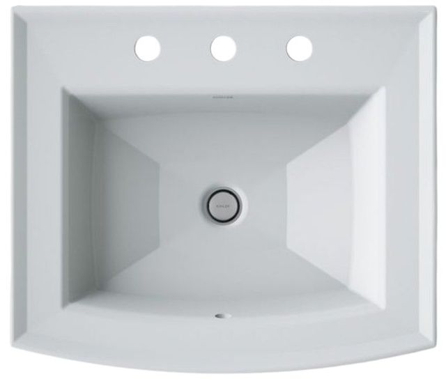 Kohler Archer® Ice Grey 22.75" Rectangular Drop-In Bathroom Sink-1