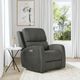 Flexsteel® Linden Charcoal Power Swivel Gliding Recliner with Power Headrest, Lumbar, Heat and Massage-1