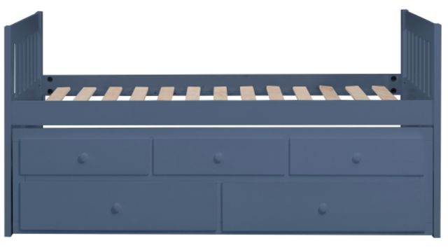 Homelegance® Nora Blue Twin/Twin Trundle Bed-3