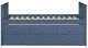 Homelegance® Nora Blue Twin/Twin Trundle Bed-3