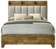 ACME Furniture Garcia Light Aspen Brown Eastern King Upholstered Panel Storage Bed-3