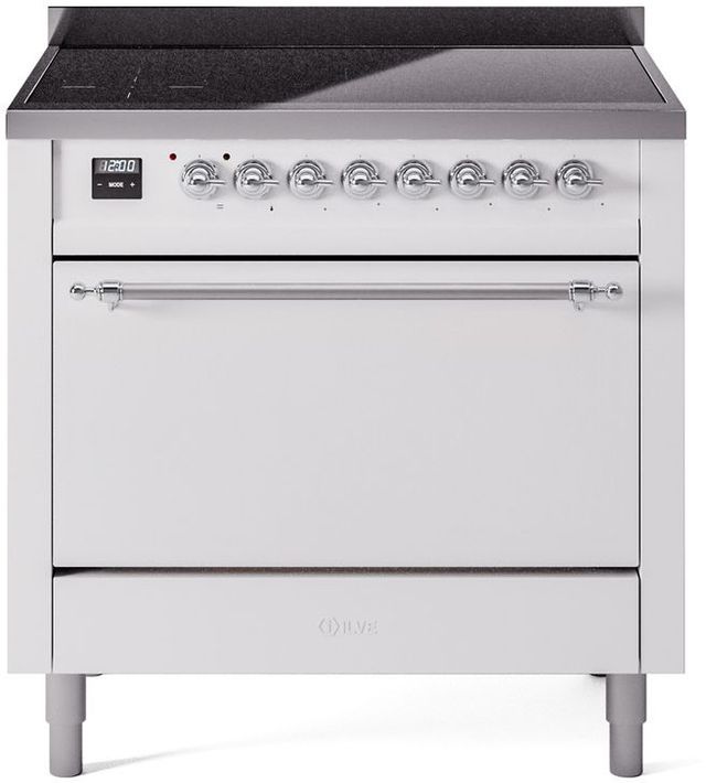 Ilve Nostalgie II 36" White Freestanding Induction Range Gerhard's