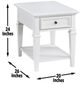 Steve Silver Co. Charlestown White End Table-2