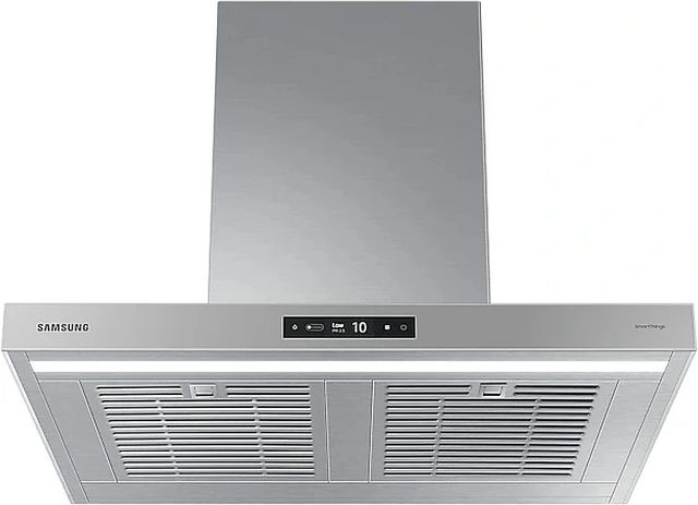 Samsung Bespoke 7 Series 30" Gray Glass Wall Mounted Range Hood-1