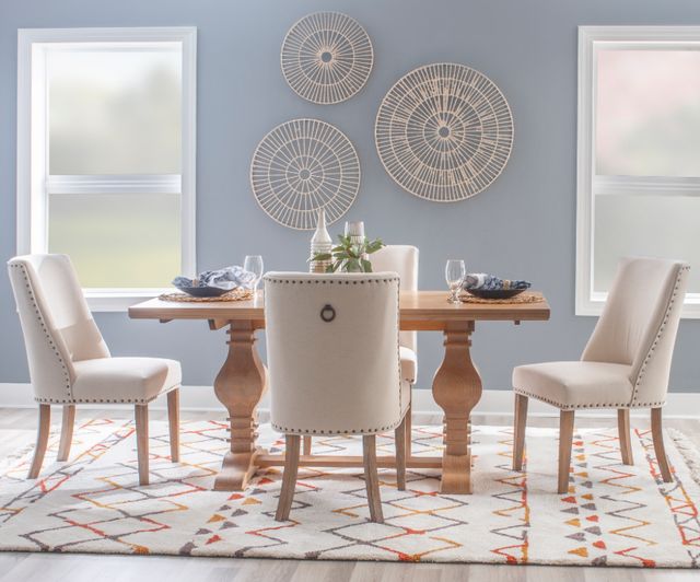 Powell® Banks 5-Piece Beige/Rustic Honey Dining Set-1