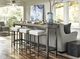 Universal Explore Home™ Mitchell Gray/Zora Cream Console Stool-1
