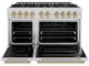ZLINE Autograph Edition 48" Stainless Steel Pro Style Gas Range with Champagne Bronze Accents-2
