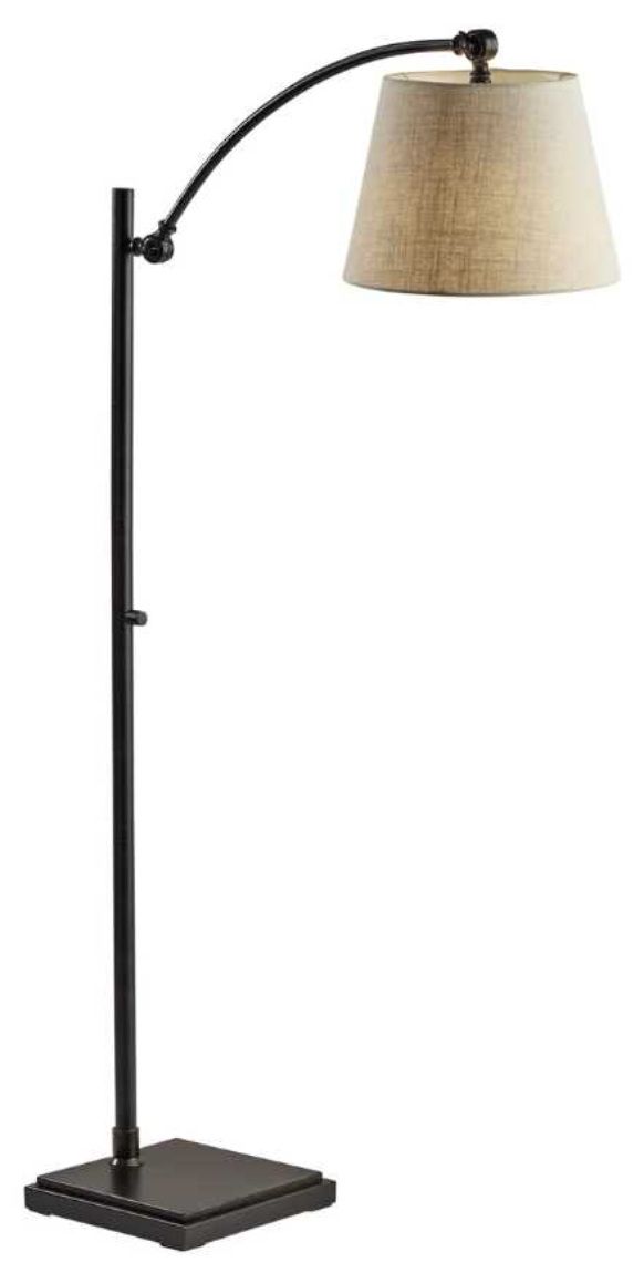 Adesso® York Antique Bronze Floor Lamp-0
