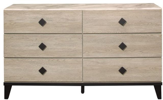 Mazin Furniture Whiting Cream And Black Dresser-0