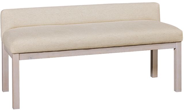 Artisan & Post by Vaughan-Bassett Joinery Ivory Cream/Washed White Oak Upholstered Bench-0