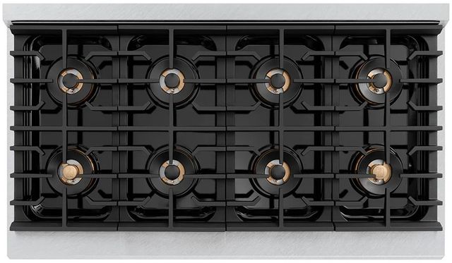 ZLINE Paramount 48" Satin Stainless Steel Pro Style Gas Range with with 8 Burner DuoPro™ Cooktop-2