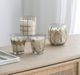 A & B Home Gold/White Candle Holder-4
