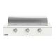 Caliber™ Rockwell Social 48" 3-Burner Matte White Built-In Liquid Propane Grill with Chrome Hardware-1