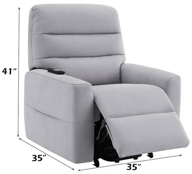 ACME Furniture Freddie Gray Power Glider Recliner with Lift-2