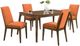 New Classic® Home Furnishings Maggie 5-Piece Terracotta/Walnut Rectangular Dining Set-0