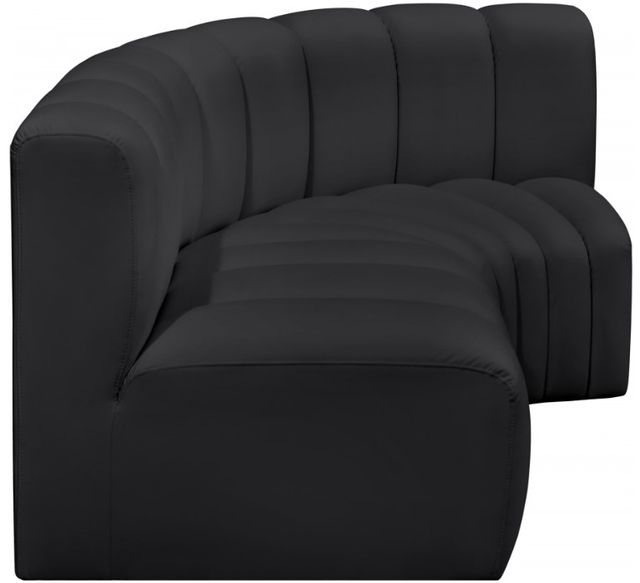 Meridian Furniture Arc 3-Piece Black Vegan Leather Sectional-2