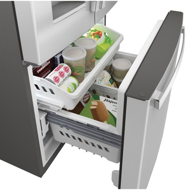 GE® 33 in. 23.6 Cu. Ft. Fingerprint Resistant Stainless Steel French Door Refrigerator-5