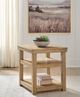 Signature Design by Ashley® Wittenmyer Black/Natural Rectangular End Table-1