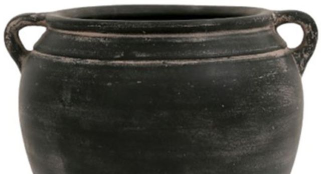 Signature Design by Ashley® Meadie Distressed Black Vase-1