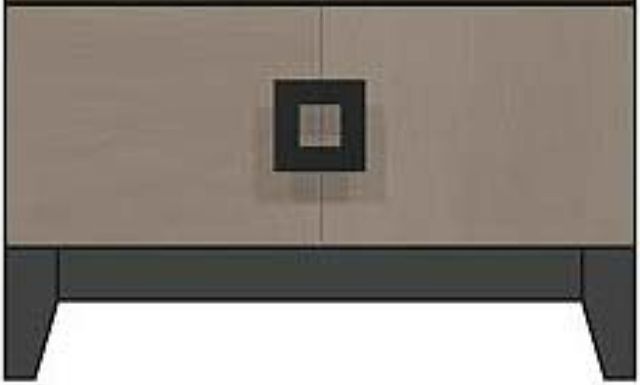 Country View Woodworking Customizable American Modern Brown Maple 24" 2-Drawer Wood Legs Nightstand-1