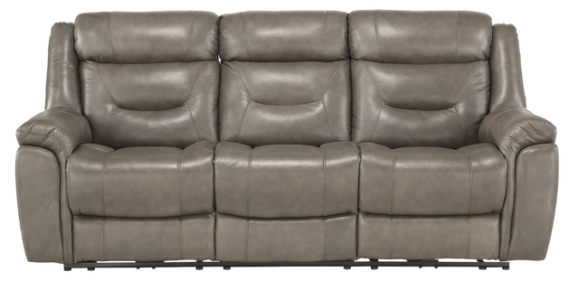 Homelegance® Lance Brown Power Double Reclining Sofa-1