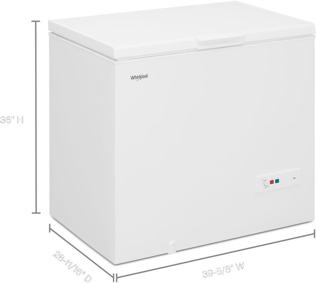 Whirlpool® 9 Cu. Ft. White Convertible Chest Freezer-12