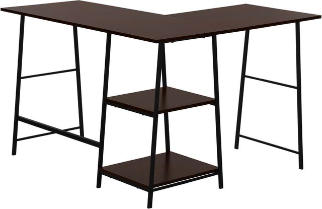 Monarch Specialties Inc. Espresso L-Shaped Desk-1