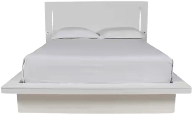 New Classic® Home Furnishings Sapphire White Eastern King Panel Bed-0