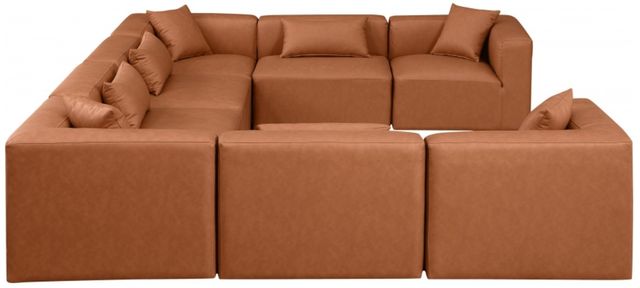 Meridian Furniture Cube 8-Piece Cognac Modular Sectional-2