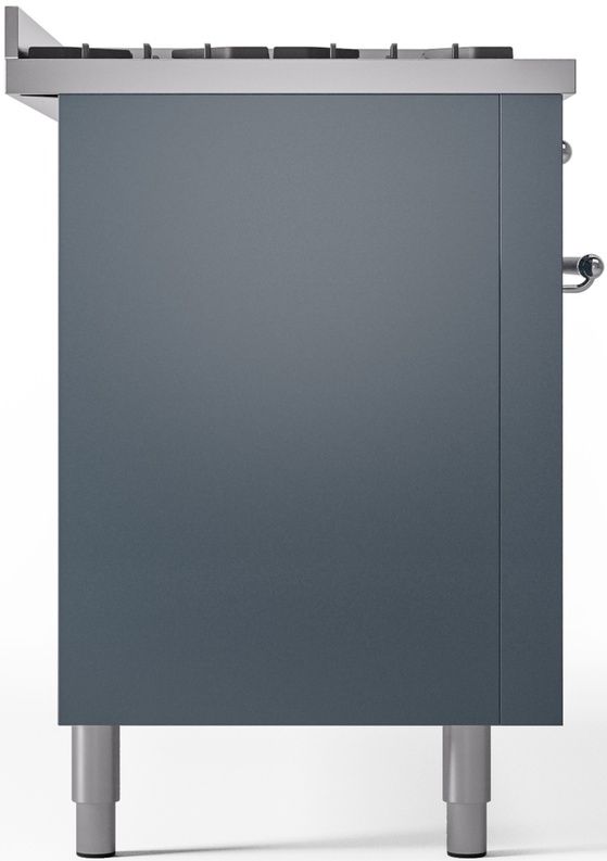 Ilve® Nostalgie II Series 60" Blue Grey Pro Style Dual Fuel Range-3