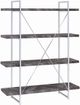 Coaster® Grimma Rustic Grey Herringbone 4-Shelf Bookcase-1