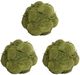 A & B Home 3-Piece Green Artificial Decorative Moss Ball Set-0