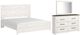Signature Design by Ashley® Gerridan 3-Piece White/Gray Full Panel Bed Set-0